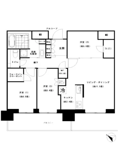 プラウドタワー目黒MARC 22F