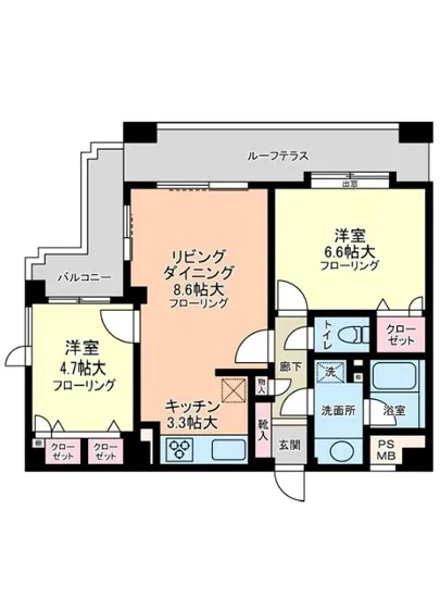 朝日マンション赤坂南部坂 2F
