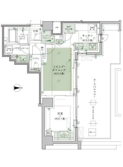 プレミアスイート外苑の杜 608
