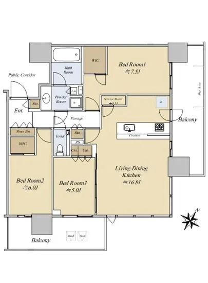 シティタワーズ東京ベイ C-17F