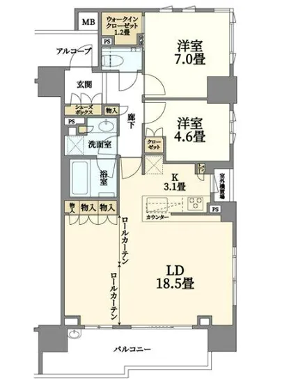 ザ・パークハウス月島ディアスタ 11F