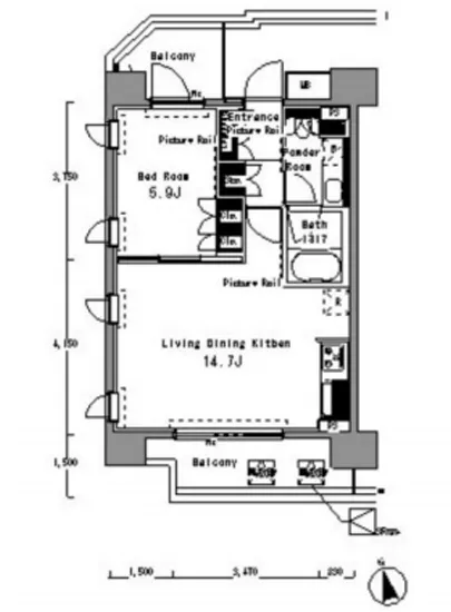 パークアクシス渋谷桜丘サウス 704
