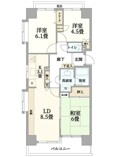 高輪パークホームズ 6F