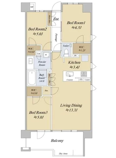 ザ・パークハウス駒沢レジデンス 5F