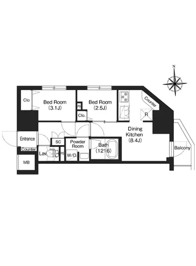 コンフォリア・リヴ木場 601