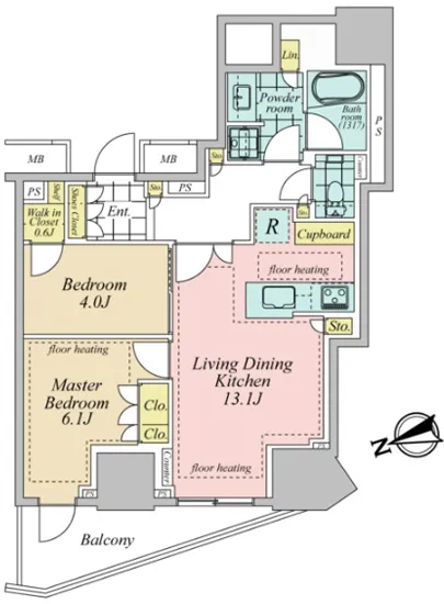 パークタワー東中野グランドエア 2F