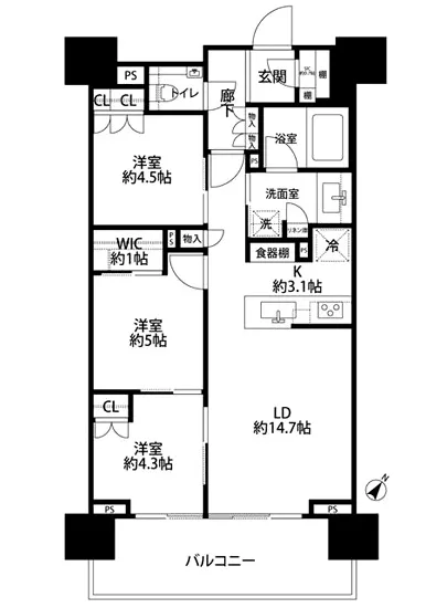 パークホームズ初台ザレジデンス 9F