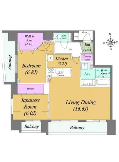 クレストフォルム東京アクアビュー 7F