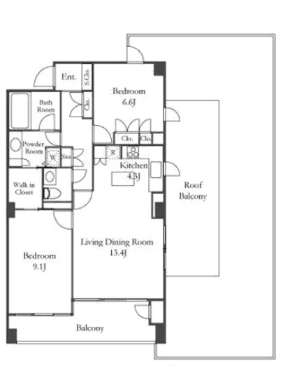 パークハウス等々力 4F
