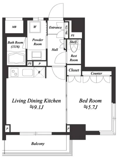 レジデンシャル目黒 706
