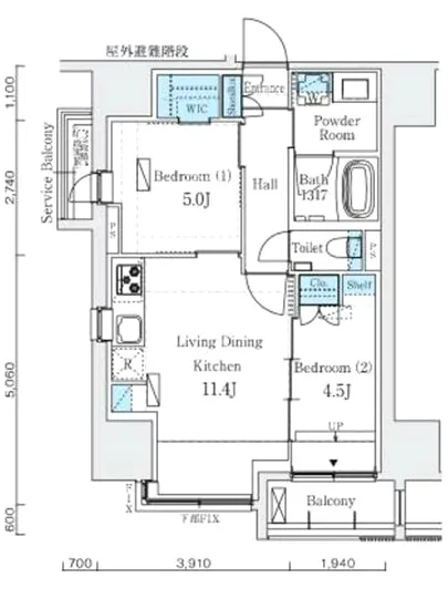 インプレストレジデンス上野ジ・アーキテクト 1301