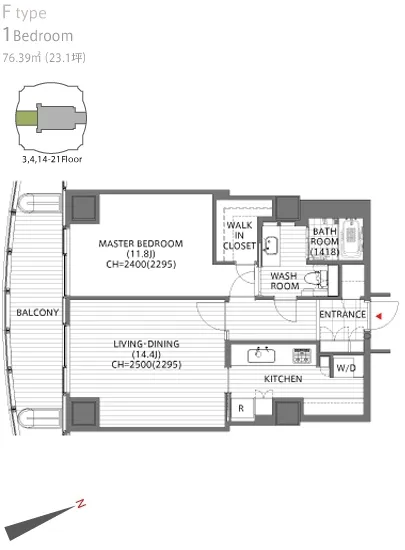 愛宕グリーンヒルズフォレストタワー 2106