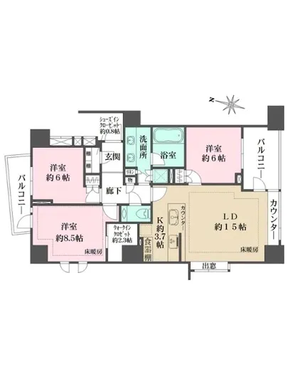 ザ・パークハウス四番町レジデンス 1203