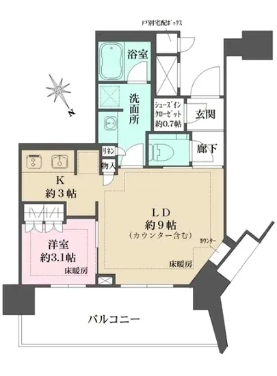 ザ・パークハウス戸越公園タワー 401