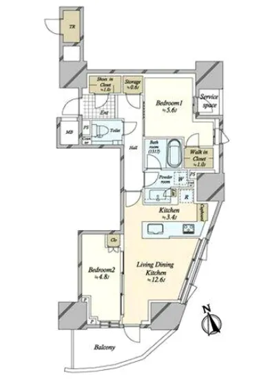 パークタワー東中野グランドエア 1301
