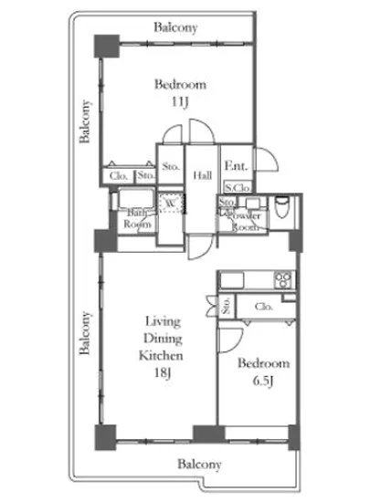 リバーシティ21イーストタワーズ 8-1307