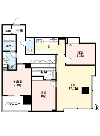 ワテラスタワーレジデンス 2207