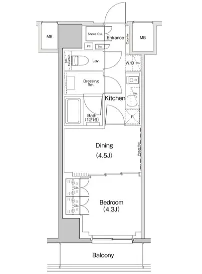 ザ・パークハビオ東長崎 302