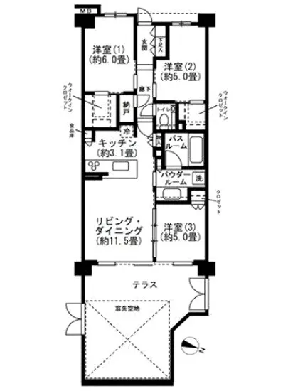 シティハウス下目黒 1F