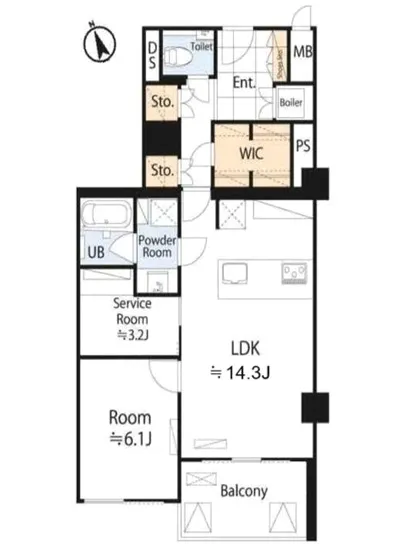 ロイヤル元麻布ガーデン 2F