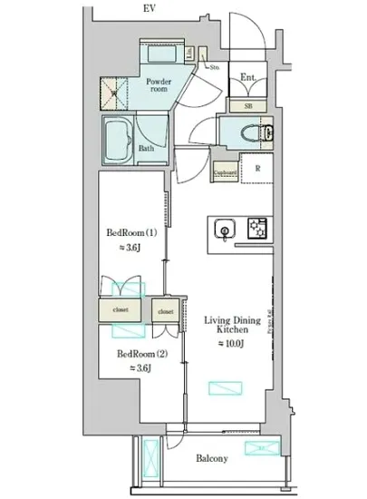 ブリリアイスト上野稲荷町 1101