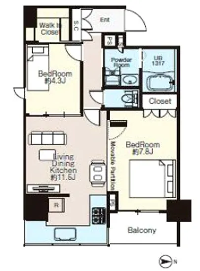 ライオンズフォーシア蔵前オアシス 1303