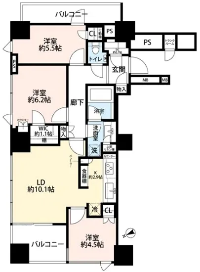 パークシティ大崎ザレジデンス 401