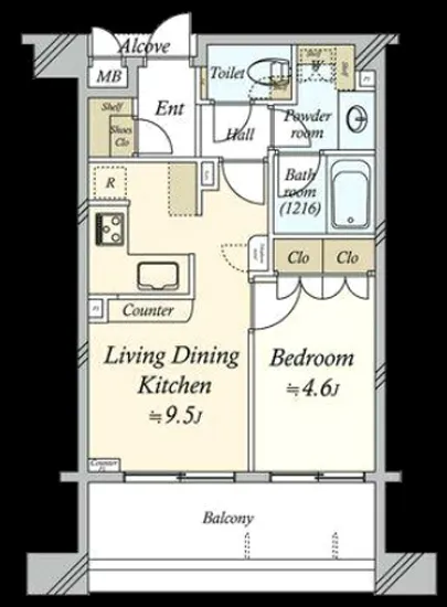 ファミール日本橋浜町グランスイート 5F