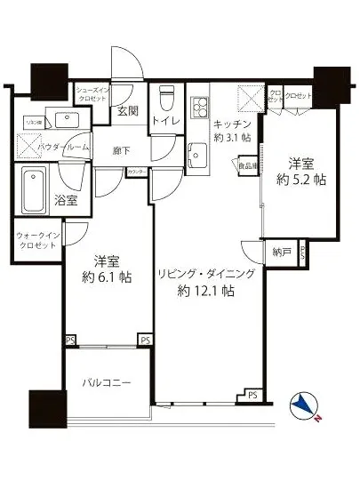 シティタワー武蔵小山 T-23F