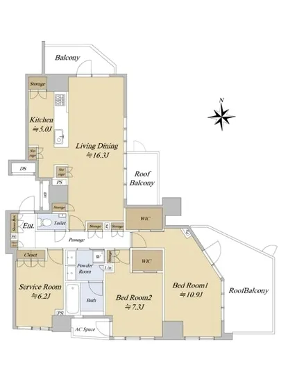 オープンレジデンシア高輪ザ・ハウス 7F