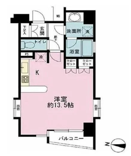 エスコートノヴェル南麻布 8階 35.05㎡
