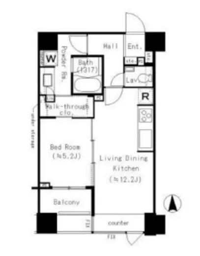 ライオンズクオーレ東京八丁堀 8階 46.53㎡