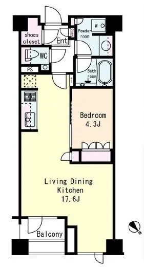 プレミスト赤坂檜町公園 3階 52.36㎡