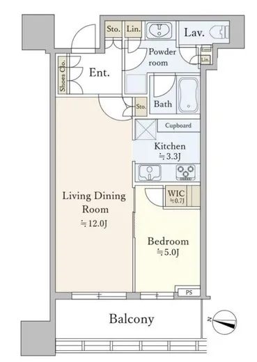 パークコート渋谷ザタワー 28階 49.3㎡
