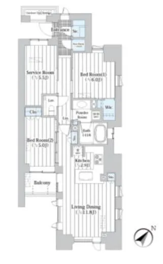 ザ・グランクラッセ日本橋イースト 2階 71.7㎡