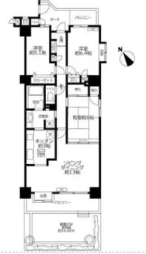 ルネ門前仲町パークステイツ 1階 79.8㎡