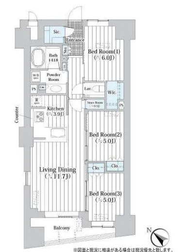 ザ・グランクラッセ日本橋イースト 8階 71.44㎡