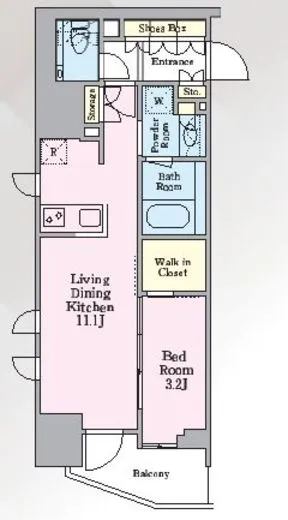グランリビオ芝大門 4階 38.88㎡