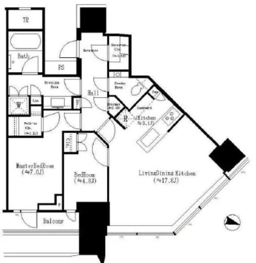パークコート渋谷ザタワー 7階 72.52㎡