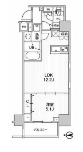 ステージグランデ錦糸町Ⅱ 4階 41.06㎡