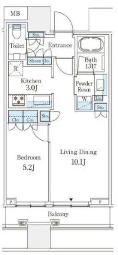 パークコート渋谷ザタワー 13階 43.38㎡