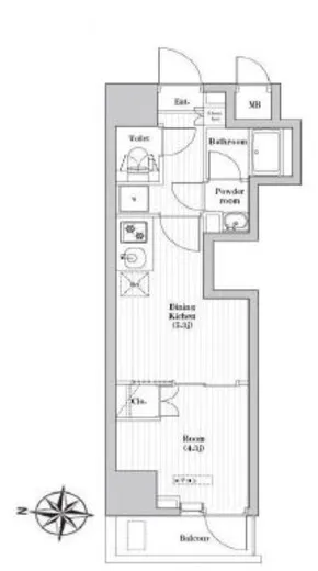 ハーモニーレジデンス東京両国パークフロント 203