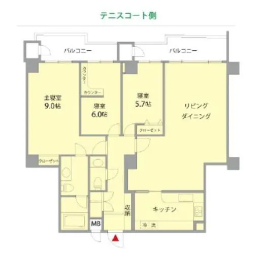 有栖川パークヒルズ 5階 117.9㎡