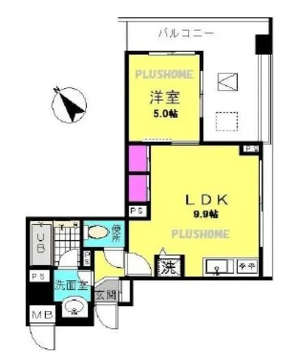 ブリリア文京動坂上 5階 36.28㎡