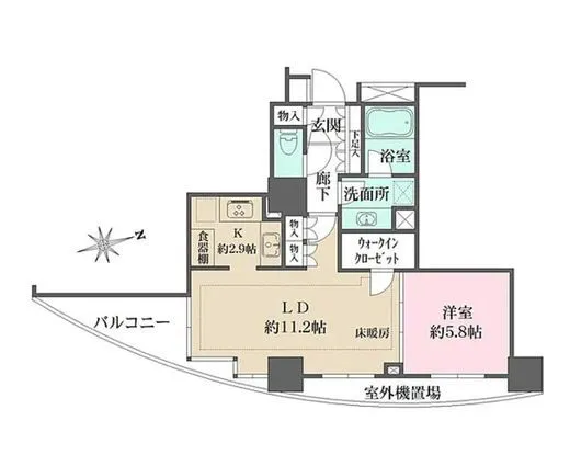ドレッセ目黒インプレスタワー 4階 49.22㎡