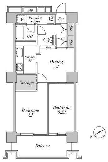 六本木ビュータワー 16階 50.36㎡