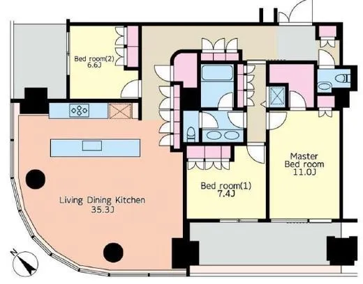 アークヒルズ仙石山レジデンス 21階 145.25㎡