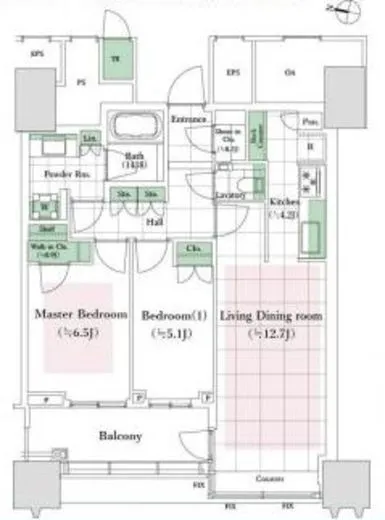 パークコート文京小石川ザ・タワー 22階 67.65㎡