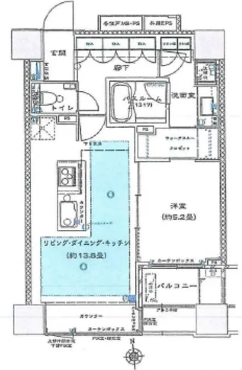ライオンズクオーレ東京八丁堀 3階 50.28㎡