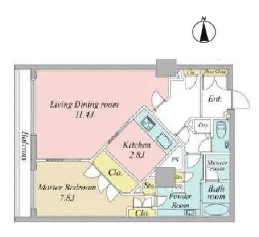 シティフロントタワー 29階 60.39㎡